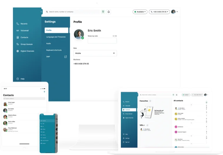 L'application Forcaas sur ordinateur, tablette et mobile