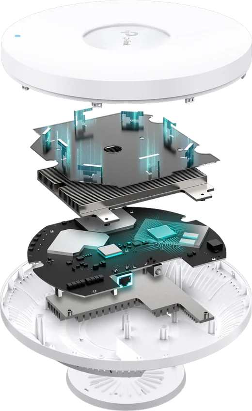 Point d'accès WiFi TP-Link Omada, vue éclatée